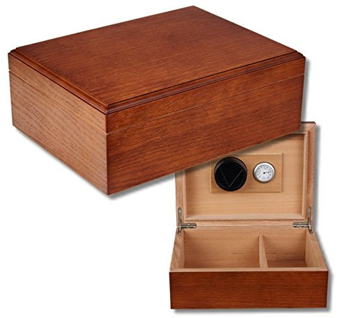 Lifestyle-Ambiente Antik Finish Humidor V-375 Polymerbefeuchter inkl Tastingbogen
