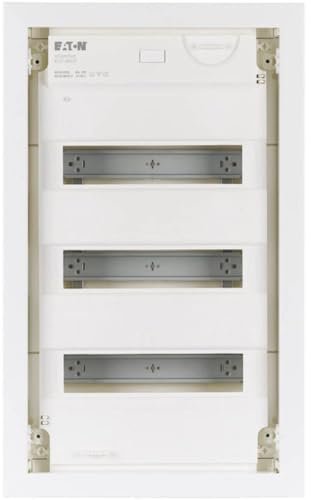 Eaton 178802 Unterputz-Kleinverteiler, 3-reihig, Stahlblechtür flach