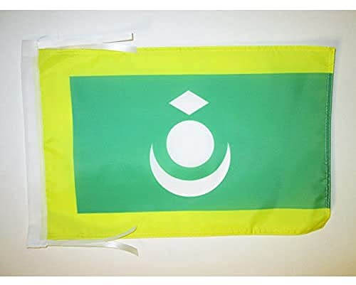 AZ FLAG Ladakhi Flag 45x30 cm Bhoti Banner 100D Polyester Cords | Indoor and outdoor use 12x18 in decorative flag double stitched seams and reinforced edges with ties