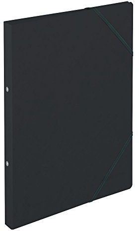 Herlitz Ringhefter Quality, A4, Karton, schwarz, 2 Ring-Mechanik, Rückenbreite 25 mm, 5 Stück