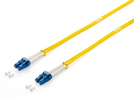 Equip LWL Patchkabel LC->LC 5.00m Singlemode Duplex OS2 Yel Polybeutel
