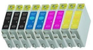 9 Druckerpatronen Tinte für Epson Stylus D68 D88 DX4200 DX3850 ersetzen T0611 T0612 T0613 T0614
