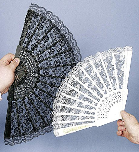 Fächer, Spitzenfächer, schwarz