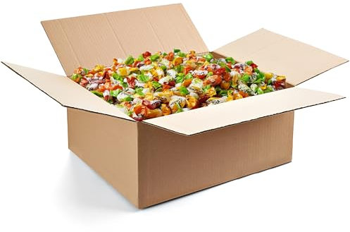 vontek 10 kg Bonbons Großpackung – 1800 einzeln verpackte Mini-Bonbons – Perfekte Nascherei für Kindergeburtstage, Ostern, Partys und Events – Fruchtbonbons, bunt gemischt, Wurfmaterial Karneval