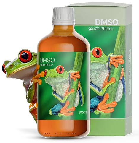 DMSO 99,9 Prozent – Dimethylsulfoxid Ph. Eur. Qualität unverdünnt – 100ml, 500ml, 1000ml – vielseitig einsetzbar – Tropfverschluss – Braunglasflasche – ohne Zusatzstoffe – vegan – naturrein