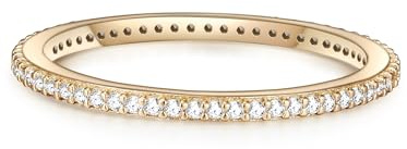 GLANZSTÜCKE MÜNCHEN Damen Ring 925/- Sterling Silber gelbgold