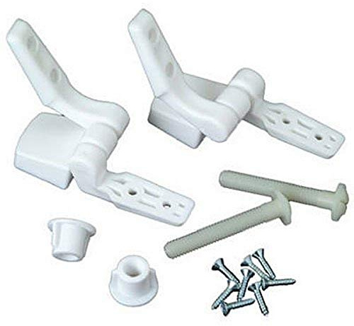 Master Plumber 479-568 White 479-56 Toilet Seat Hinge Replacement Parts, 1