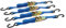 Silverline 481938 Lot de 4 sangles d'arrimage 250 kg 4 m x 25 mm