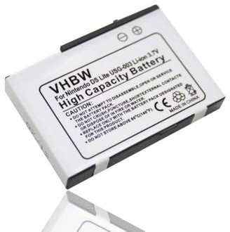 vhbw Akku Ersatz für Nintendo USG-001, USG-003 für Spielekonsole (900mAh, 3,7V, Li-Ion)