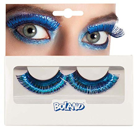 Boland - Selbstklebende Wimpern Metallic, 1 Paar, künstliche Wimpern, einfaches Auftragen, Augenaufschlag, Mottoparty, Karneval
