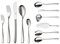 WMF Vision Besteck Set 12 Personen, 66 teilig, 60 Teile mit Servierbesteck, Hohlheftmesser, Cromargan protect mattiert, kratzbeständig, spülmaschinenfest