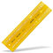 Aristo Isonorm Schriftschablone gerade Mittelschrift (3,5 mm, H-Profil, Typ B, formstabiler PET-Kunststoff) orange-transparent
