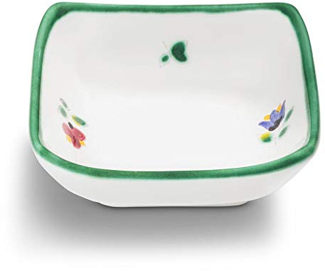 GMUNDNER KERAMIK Schälchen quadratisch Grösse: l= 9 cm x b= 9 cm x h= 3.4 cm Streublume Geschirr, handgemacht in Österreich