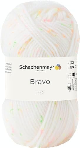 Schachenmayr Bravo 9801211-08330 natur neon tweed Handstrickgarn, Häkelgarn