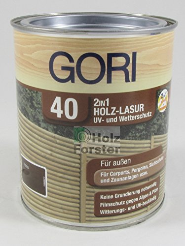 Gori 40 UV- und Wetterschutz Holzlasur 2in1 7802 Kiefer, 0,75 Liter