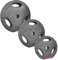 POWER-XTREME Hantelscheibe | Gewichtsscheibe | 30/31 mm | Kunststoff | Sand-Beton-Füllung | mit Griffen (10kg)