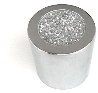 Glitter Knob Chrome Sparkle Effect Kitchen & Bedroom Cabinet Door Knob Handle