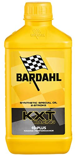 Bardahl - Olio con Teconologia KXT RACING per Motori a 2 Tempi, Aumenta la Potenza del Motore, Utilizzabile a Basso Dosaggio, 1 Litro