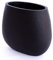 Eleganteinrichten Pflanzkübel, Pflanzschale Fiberglas 31x17x26cm schwarz-matt
