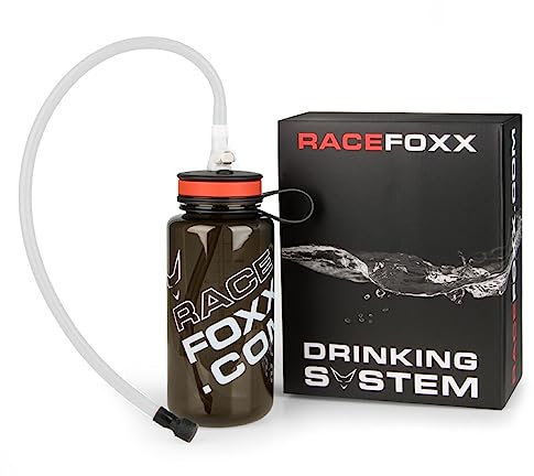 Trink System mit 1 Schlauch, Trinkstück Click Anschluß, Flasche, Sportflasche, Kunststoffflasche, RACEFOXX