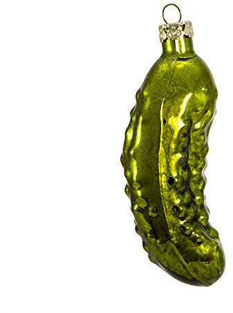 Noble Gems Old World Pickle Glass Christmas Tree Ornament Decoration GC0034 New by Kurt Adler