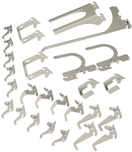 Wall Control KT-200-DLX B Ensemble de crochets à insérer dans panneau de rangement Deluxe, KT-200-DLX W