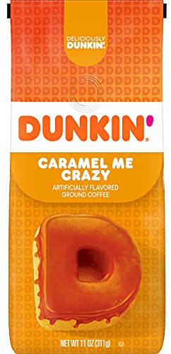Dunkin' Donuts Bakery Series Ground Coffee, Caramel Cake, 11 oz