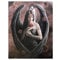 ANNE STOKES Fantastisches Design Leinwandbild auf Rahmen, Motiv: Gothic Rose, Engel/Rose, Fee