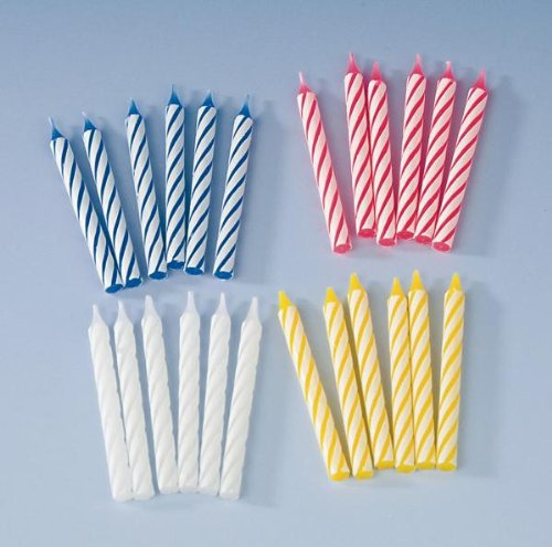 TIB Heyne 24 Geburtstags-Kerzen, Party-Kerzen, Ersatz-Kerzen (ohne Halter)