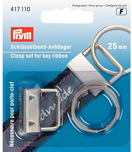 Prym 1 417110 Schlüsselband-Anhänger, silber, One Size
