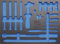 BGS 4047-1 3/3 Werkstattwageneinlage (408x567x32 mm), leer, für Reifendienstwerkzeuge, 18-tlg