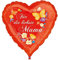 Amscan 3374901 - Standard Folienballon Für die liebste Mama, circa 43 cm, Heliumballon, Muttertag