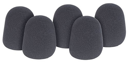 QTX, Dynamic Microphone Windshields, Black, Pack of 5