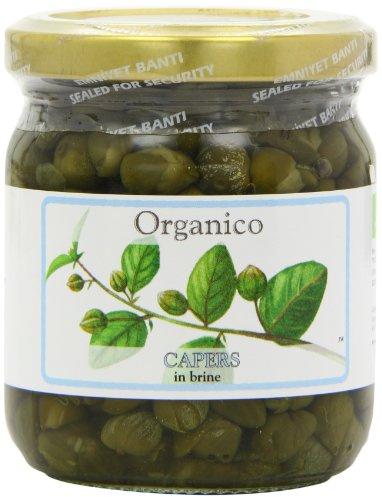Organico Organic Capers in Brine 190 g (Pack of 6)