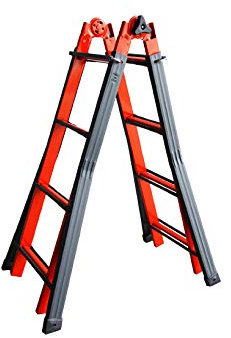 Svelt Scala Telescopica in Acciaio 10 Pioli con Cerniere Semiautomatiche e Profilo Esterno Maggiorato