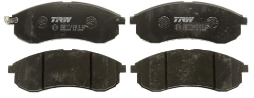 TRW GDB3380 Brake Pad Set of 4 Compatible for Mitsubishi L200 III (K7_T, K6_T, K5_T) 1996-2011 Front Axle and Other Vehicles