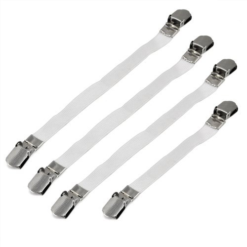 4X Clips pour Housse de Planche à Repasser - Attaches élastiques pour Le Linge à la Maison - par TRIXES