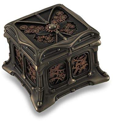 Things2Die4 Steampunk-Schmetterling Schmuckkästchen, Bronzefarben