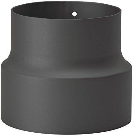 Reduzierung 150 mm - 120 mm Ofenrohr schwarz Rauchrohr 2 Stück,