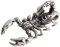 Anhänger Skorpion, Kettenanhänger - echt 925 Silber