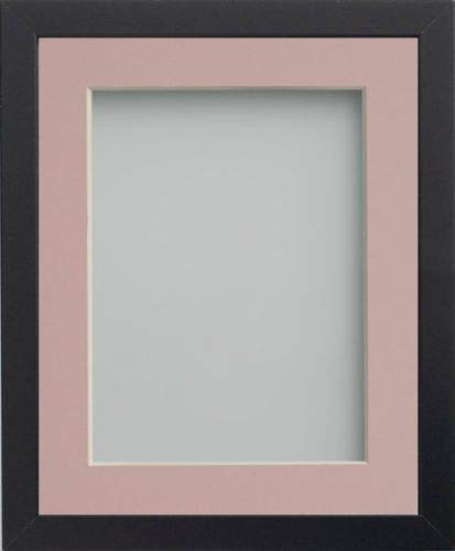 Frame Company Allington Black 20x16 Frame with Pink Mount for 15x10