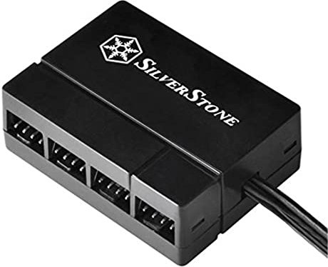 SilverStone PWM Fan Hub System Cables, Black (CPF04)
