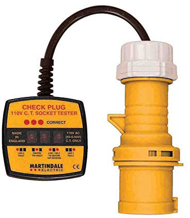 Martindale CP301 110V 16A Industrial Socket Tester,Yellow