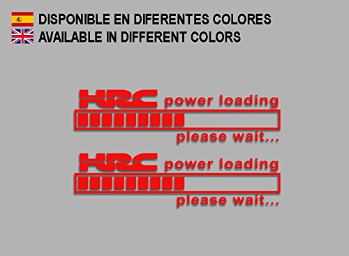 Ecoshirt 7Z-TPB1-N2VT Aufkleber HRC Power Loading F212 Sticker Sticker Decals Motorrad GP rot