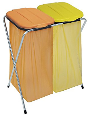 Masta Support pour sac poubelle ercofix avec couvercle pour 2 sacs poubelle 60–130 l, 1 pièce, 107855005