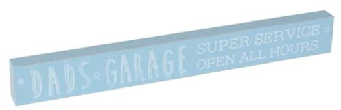 Juliana Dad 's Garage – Super Service, Open All Night 40 cm blau Kaminuhr Plaque Home Dekoration