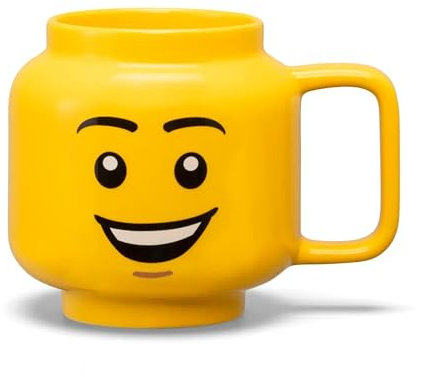 Room Copenhagen LEGO Minifigure Head Tazza in ceramica, 260 ml, giallo