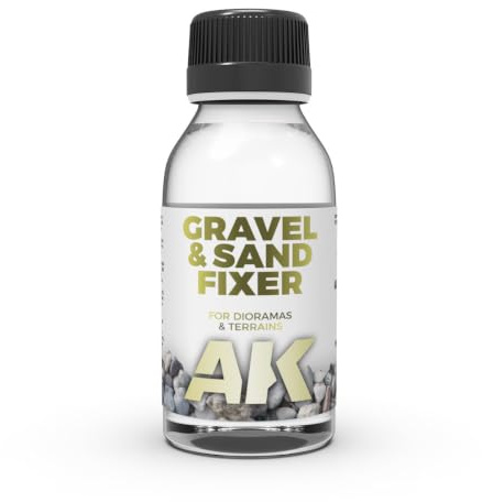AK Interactive AK00118 - Gravel and Sand Fixer model making