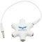 ULTRICS Headphone Splitter, 3.5mm Male to Female Multi Earphone Audio Splitter, 5 Ports Stereo Headset Adapter Compatible with iPhone Smartphone Tablet Laptop PC PS4 Xbox MP3 Player Speaker – White