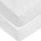 Dudu N Girlie - Cot Bed Sheets 120x60 fitted | Baby Cot Sheets | Soft Jersey Cotton Cot Sheets 120x60 Fitted Cotton Fully Elasticated Skirt Breathable Easy Care (Pack of 2, White)